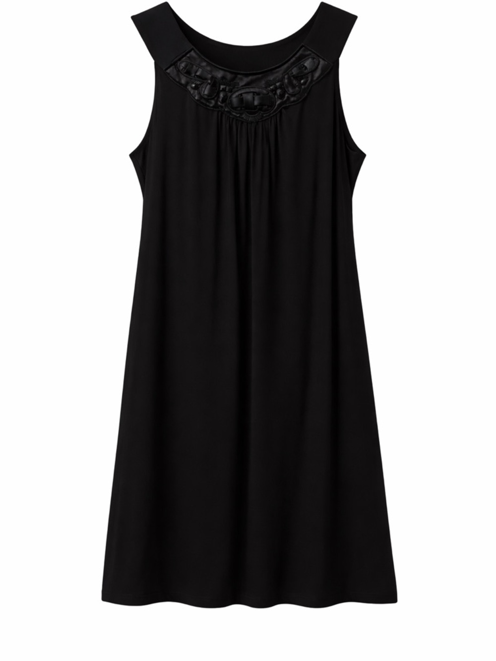 East 5th Black Sleeveless Top with Bead Detail